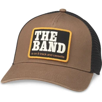Καφέ και μαύρο snapback καπέλο trucker The Band Valin από...