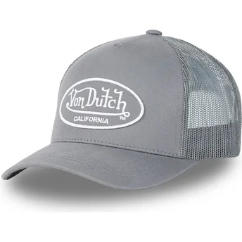 Verstellbare graue Trucker-Kappe LOF B2 von Von Dutch
