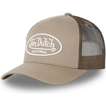 Von Dutch LOF B3 Brown Adjustable Trucker Hat