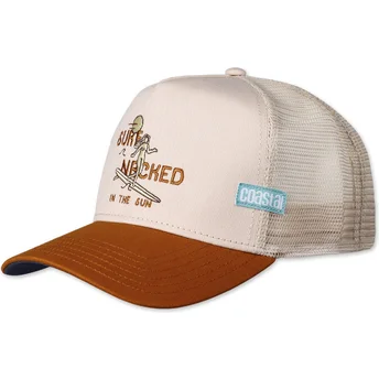 Gorra trucker beige y marrón Surf Naked In The Sun III HFT de Coastal