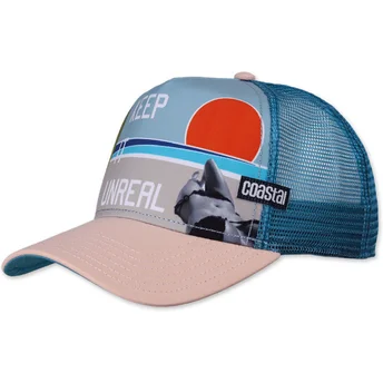 Καπέλο τύπου trucker μπλε και μπεζ Keep It Unreal HFT από την Coastal