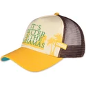 gorra-trucker-amarilla-y-marron-its-better-in-the-bahamas-hft-de-coastal