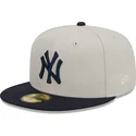 gorra-plana-gris-y-azul-marino-ajustada-59fifty-farm-team-de-new-york-yankees-mlb-de-new-era