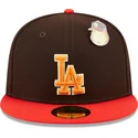 brun-och-rod-platt-keps-justerad-59fifty-the-elements-fire-pin-los-angeles-dodgers-mlb-fran-new-era