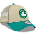 gorra-trucker-beige-y-verde-9forty-a-frame-all-day-trucker-de-boston-celtics-nba-de-new-era