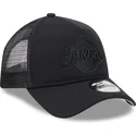 casquette-trucker-noire-avec-logo-noir-9forty-a-frame-all-day-trucker-los-angeles-lakers-nba-new-era