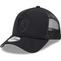 casquette-trucker-noire-avec-logo-noir-9forty-a-frame-all-day-trucker-las-vegas-raiders-nfl-new-era