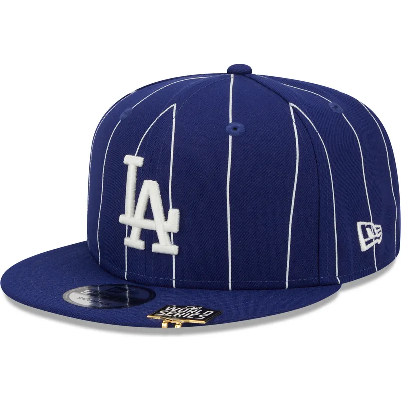 New Era Flat Brim 9FIFTY Pinstripe Visor Clip Los Angeles Dodgers