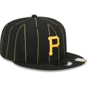 gorra-plana-negra-snapback-9fifty-pinstripe-visor-clip-de-pittsburgh-pirates-mlb-de-new-era