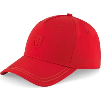 Gorra curva roja ajustable con logo rojo SPTWR Style de Ferrari Formula 1 de Puma