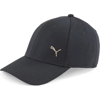 Gorra curva negra ajustable Gold Metal Cat de Puma