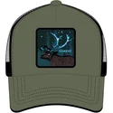 casquette-trucker-verte-et-noire-cerf-forest-for2-beasts-capslab