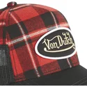 von-dutch-cla3-red-and-black-adjustable-trucker-hat