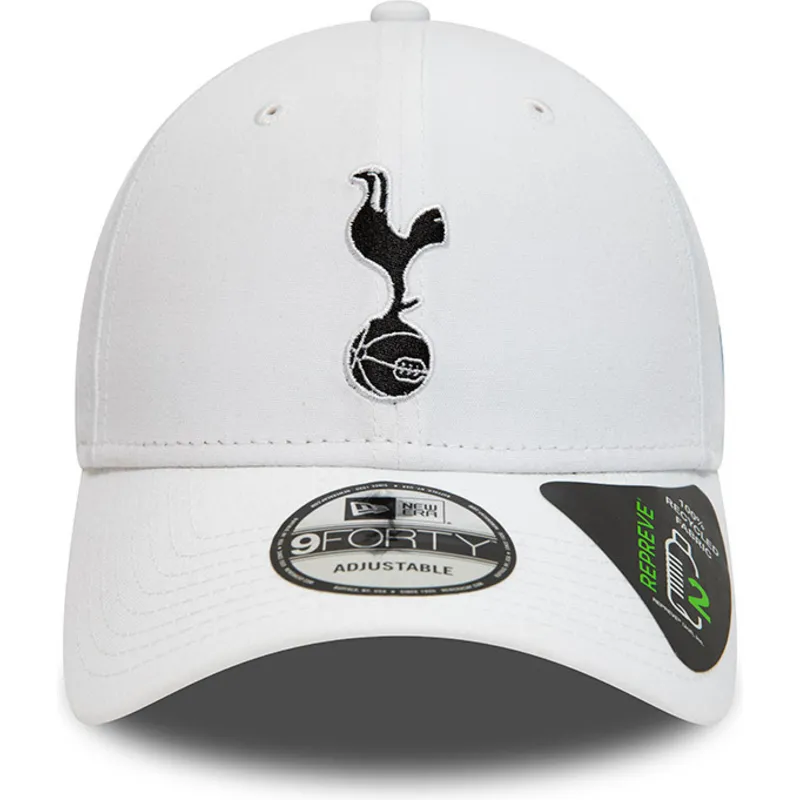 biala-regulowana-czapka-z-zakrzywionym-daszkiem-9forty-repreve-tottenham-hotspur-football-club-premier-league-new-era