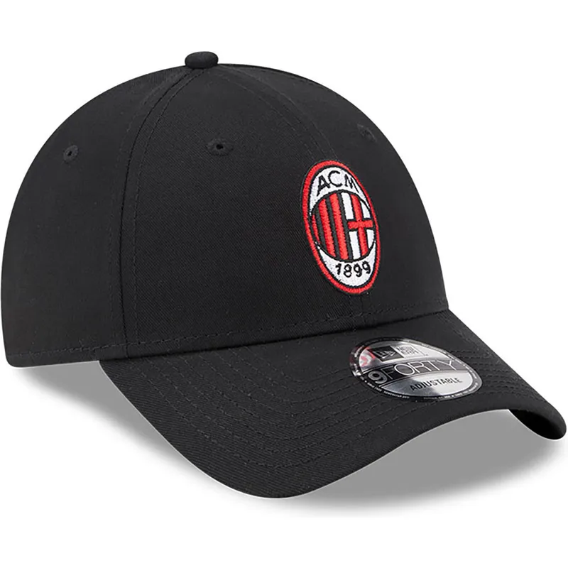 schwarze-verstellbare-curved-cap-9forty-core-von-ac-milan-serie-a-von-new-era