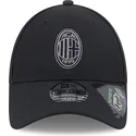 gorra-curva-negra-ajustable-9forty-repreve-de-ac-milan-serie-a-de-new-era