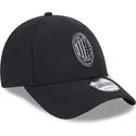 gorra-curva-negra-ajustable-9forty-repreve-de-ac-milan-serie-a-de-new-era