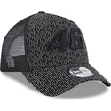 casquette-trucker-noire-a-frame-reflective-all-over-print-valentino-rossi-vr46-motogp-new-era