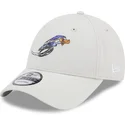 new-era-curved-brim-road-runner-9forty-looney-tunes-beige-adjustable-cap