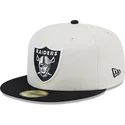 gorra-plana-blanca-y-negra-ajustada-59fifty-championships-de-las-vegas-raiders-nfl-de-new-era