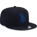 casquette-plate-bleue-marine-snapback-9fifty-repreve-los-angeles-dodgers-mlb-new-era