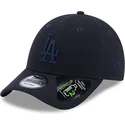 casquette-courbee-bleue-marine-ajustable-avec-logo-bleu-marine-9forty-repreve-los-angeles-dodgers-mlb-new-era