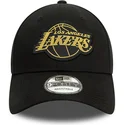 gorra-curva-negra-ajustable-9forty-metallic-badge-de-los-angeles-lakers-nba-de-new-era