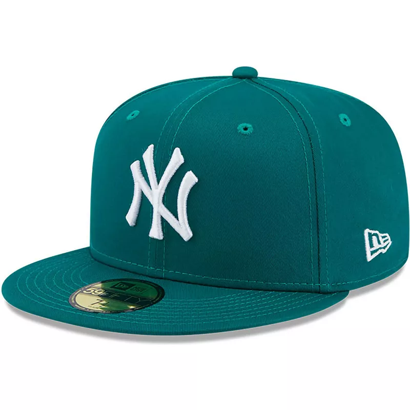 New Era Flat Brim 59FIFTY League Essential New York Yankees Green Fitted Cap