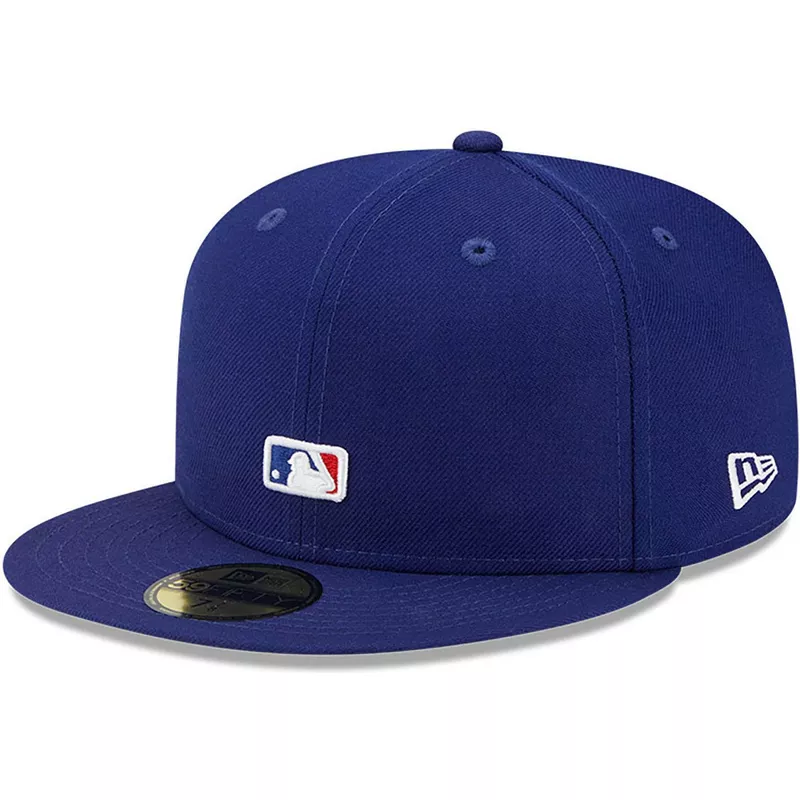 Gorra plana azul ajustada 59FIFTY Reverse Logo de Los Angeles Dodgers ...