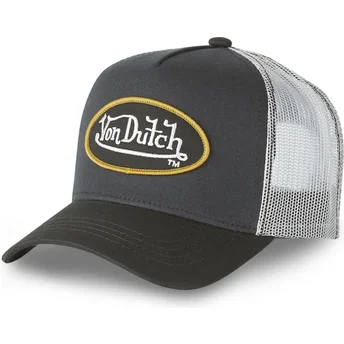 Καπέλο τράκερ μαύρο και άσπρο CLA6 από Von Dutch