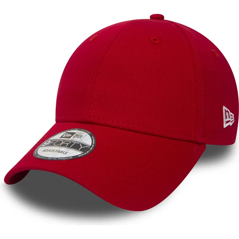 rote-verstellbare-curved-cap-9forty-basic-flag-von-new-era