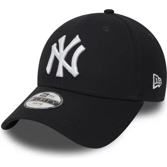 casquette-courbee-bleue-marine-ajustable-pour-enfant-9forty-essential-new-york-yankees-mlb-new-era