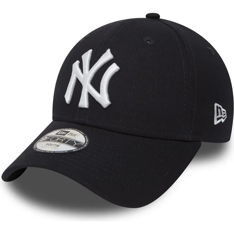 granatowa-zakrzywiona-czapka-regulowana-dla-chlopca-9forty-essential-new-york-yankees-mlb-new-era
