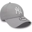 casquette-courbee-grise-ajustable-pour-enfant-9forty-essential-new-york-yankees-mlb-new-era