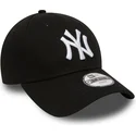 new-era-kinder-curved-brim-9forty-essential-new-york-yankees-mlb-adjustable-cap-schwarz