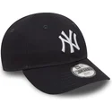 new-era-kinder-curved-brim-9forty-essential-new-york-yankees-mlb-adjustable-cap-blau