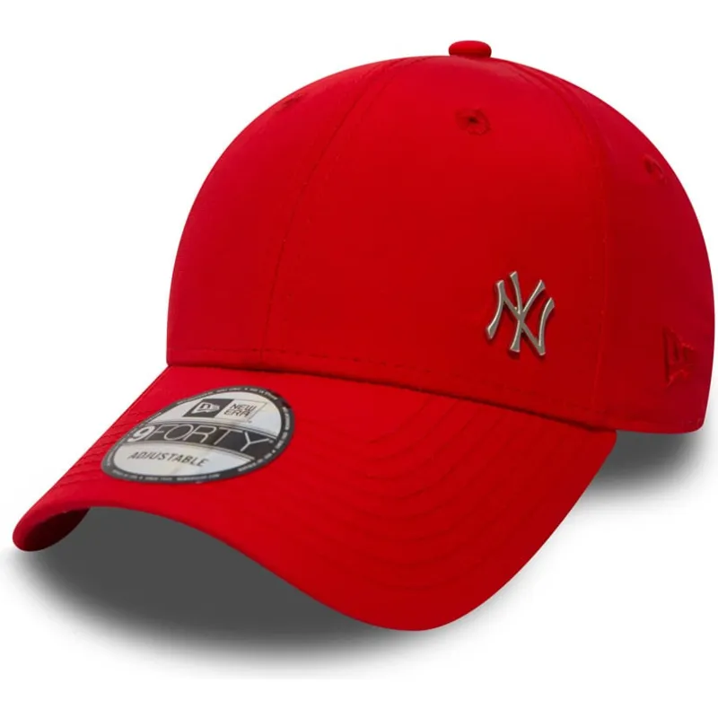 verstellbare-rote-9forty-kappe-mit-gebogenem-schirm-und-makellosem-new-york-yankees-mlb-logo-von-new-era