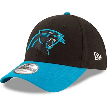 Czarna i niebieska zakrzywiona czapka regulowana 9FORTY The League Carolina Panthers NFL od New Era