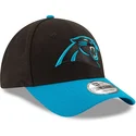 new-era-curved-brim-9forty-the-league-carolina-panthers-nfl-adjustable-cap-schwarz-und-blau