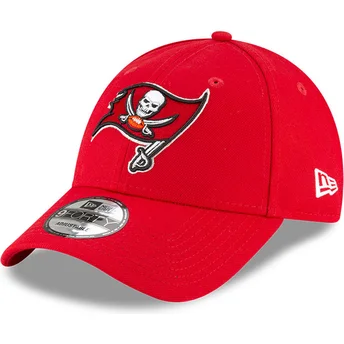 Κόκκινο κυρτό ρυθμιζόμενο καπέλο 9FORTY Tampa Bay Buccaneers NFL της New Era