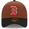 new-era-curved-brim-9forty-a-frame-harvest-boston-red-sox-mlb-brown-and-black-snapback-cap