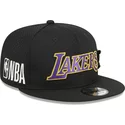 casquette-plate-noire-snapback-9fifty-post-up-pin-los-angeles-lakers-nba-new-era