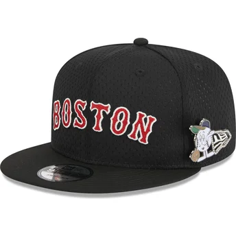 Καπέλο με ίσιο γείσο μαύρο snapback 9FIFTY Post-Up Pin των Boston Red Sox MLB της New Era