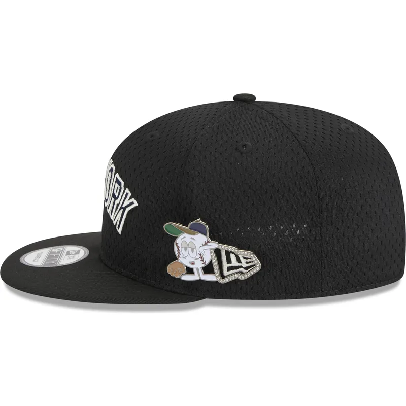 svart-platt-snapback-keps-9fifty-post-up-pin-new-york-yankees-mlb-fran-new-era