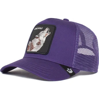 Gorra trucker violeta lobo The Lone Wolf The Farm de Goorin Bros.