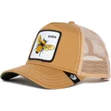 gorra-trucker-marron-abeja-the-queen-bee-the-farm-de-goorin-bros