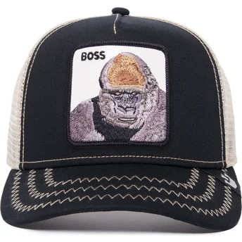 Gorra trucker negra y blanca gorila The Boss The Farm de Goorin Bros.