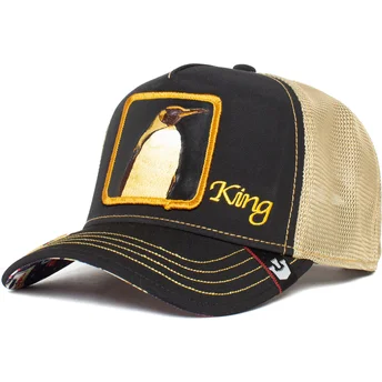 Gorra trucker negra pingüino King Quart Major Casino The Farm de Goorin Bros.