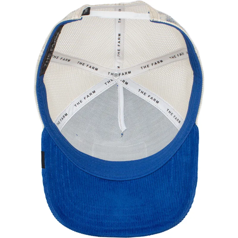 goorin-bros-the-farm-sly-stallione-corduroy-trucker-cap-in-blau-und-weiss-mit-pferdemotiv
