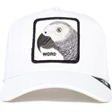 biala-czapka-trucker-z-papuga-platinum-word-the-farm-od-goorin-bros